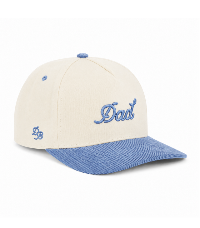 Dad | Two-Tone Cream & Baby Blue Corduroy