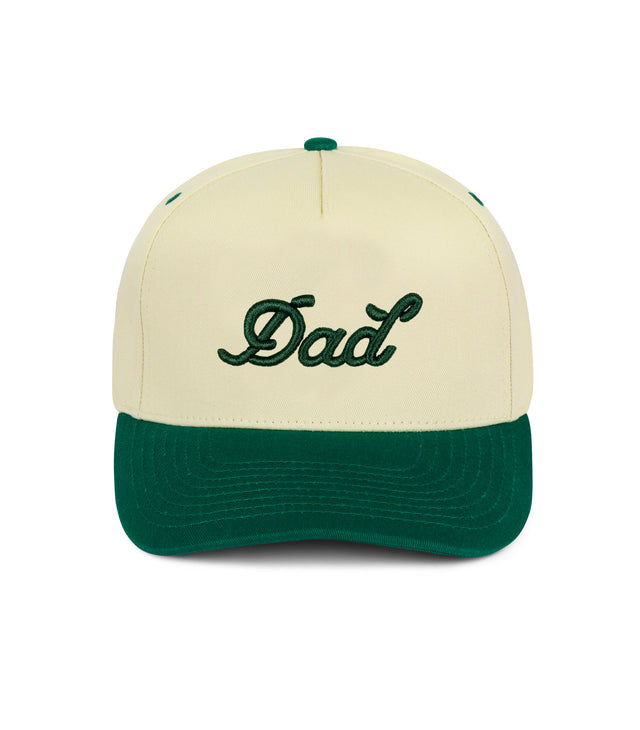 Dad Snapback - Cream & Green