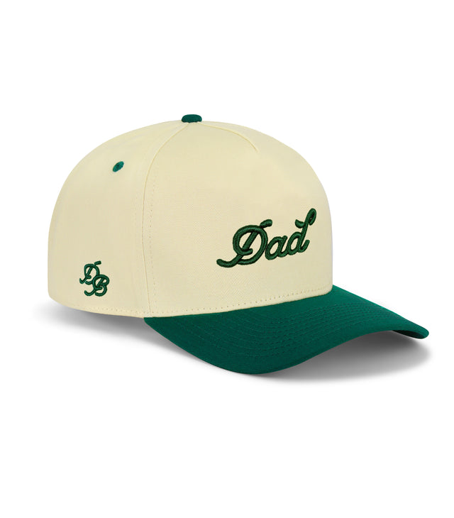 Dad Snapback - Cream & Green