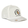 Glizzy at the Turn Rope Hat – nylon fabric dad hat with rope detail, hot dog golf design, magnetic brim with ball marker, comfortable gift for dads