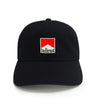 Dad Brand Black 6-Panel Dad Hat – cotton adjustable dad hat with logo embroidery, comfortable everyday golf hat, perfect gift for dads