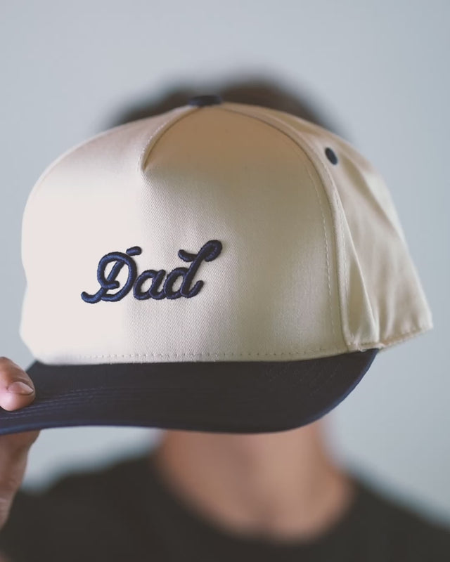 Dad Snapback - Cream & Navy